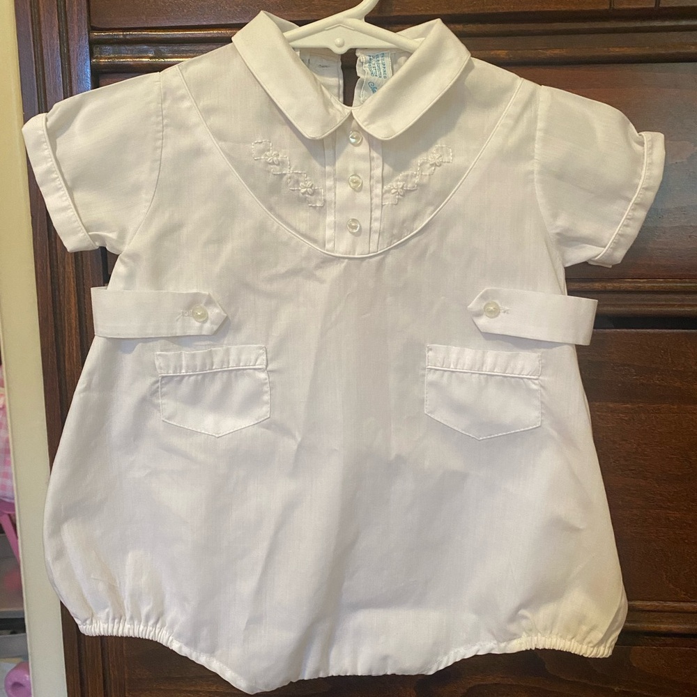 Vintage cherubs bubble romper